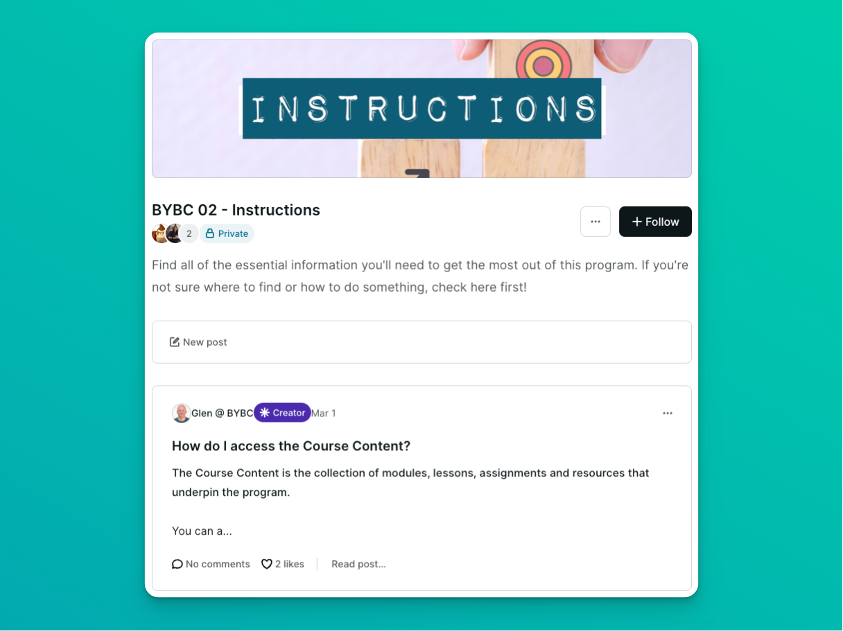 Podia Onboarding Topic