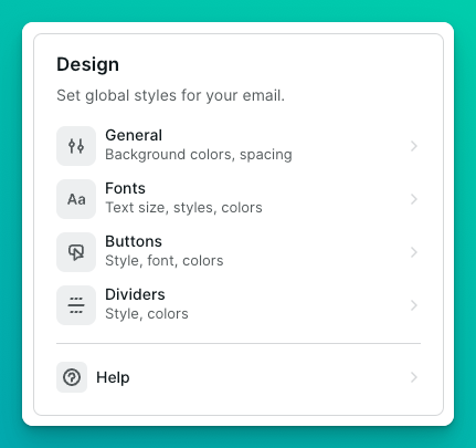 Global design options