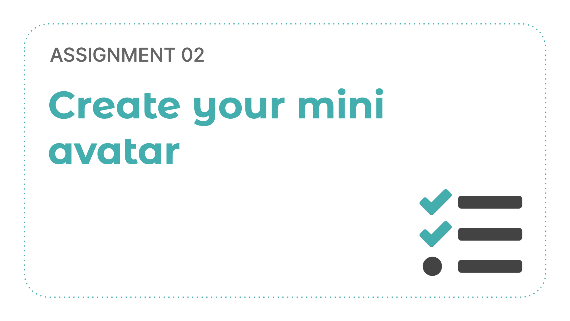 [A02] Create your mini avatar